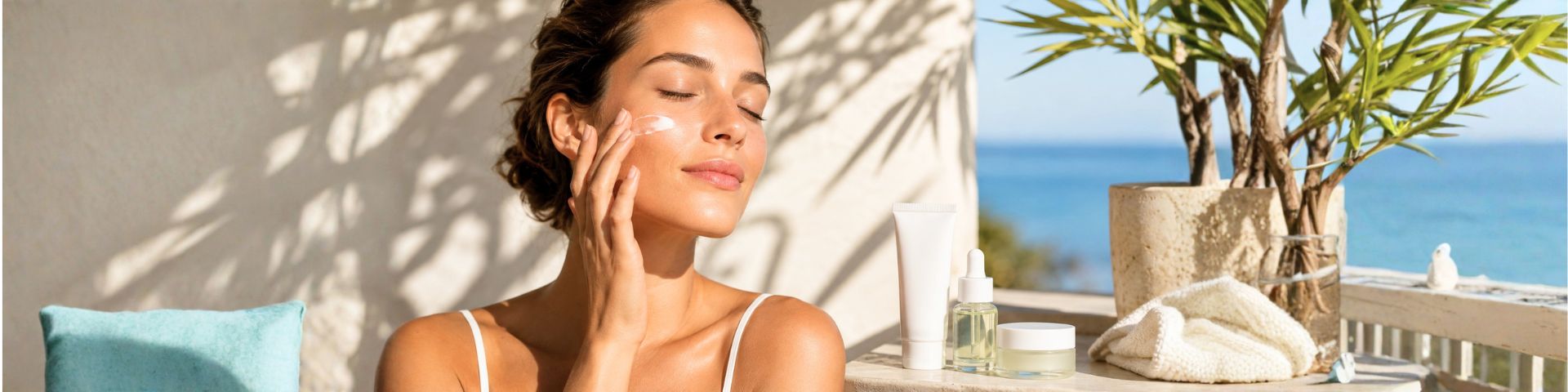 Skincare minimalista in estate: pochi prodotti mirati per una pelle luminosa e protetta